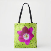 Tulpenbloem en polka tote bag (Voorkant)