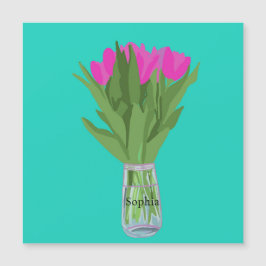 Tulpenbloem Moderne Illustratie + Naam