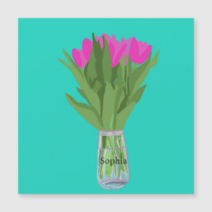 Tulpenbloem Moderne Illustratie + Naam