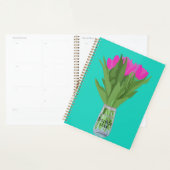  Tulpenbloem Moderne Illustratie + Naam Planner (Display)