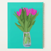  Tulpenbloem Moderne Illustratie + Naam Planner (Achterkant)
