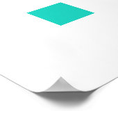  Tulpenbloem Moderne Illustratie + Naam Poster (Hoek)