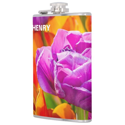 Tulpenbloemen Heupfles (Links)