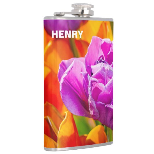 Tulpenbloemen Heupfles (Rechts)