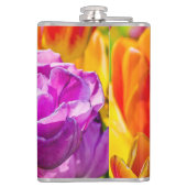 Tulpenbloemen Heupfles (Achterkant)