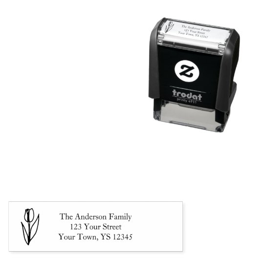 Tulpenbloemenadres Zelfinktende Stempel (In situ)