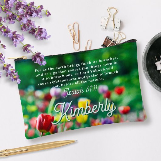 Tulpenbloementuin Bijbelse Schrift gepersonaliseer Etui