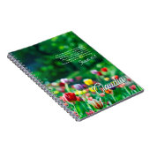 Tulpenbloementuin Bijbelvers Notitieboek (Rechterzijde)