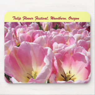 Tulpenbloemfestival Woodburn Oregon Roze Tulpen Muismat