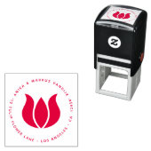 Tulpenbloesem Holland Dutch Floral Zelfinktende Stempel (In situ)