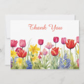 Tulpenbloesem schilderij bedankkaart (Voorkant)