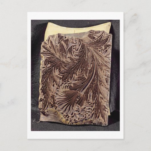 Tulpenblok, 1875 (gehouwen hout) briefkaart (Voorkant)