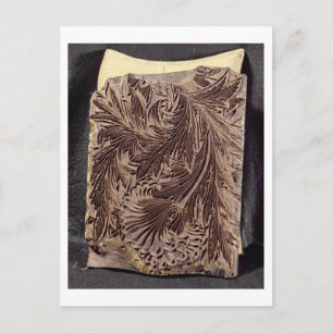 Tulpenblok, 1875 (gehouwen hout) briefkaart