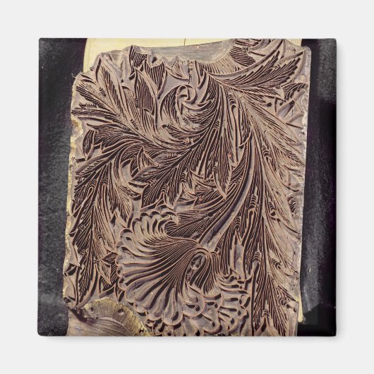 Tulpenblok, 1875 (gehouwen hout) magneet (Voorkant)