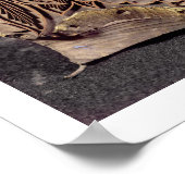 Tulpenblok, 1875 (gehouwen hout) poster (Hoek)