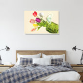 tulpenboeket canvas afdruk (Insitu (Slaapkamer))