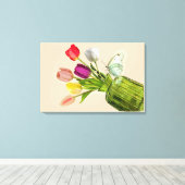 tulpenboeket canvas afdruk (Insitu (Houten vloer))