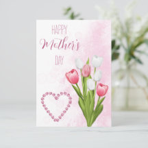 Tulpenboeket Fijne Moederdag kaart