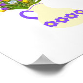 Tulpenboeket in Gele vaas Poster (Hoek)