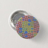 Tulpenbollen Vonken Ronde Button 3,2 Cm (Voorkant /achterkant)