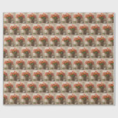 Tulpenbos in mand cadeaupapier (Vlak)