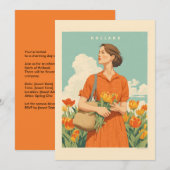 Tulpendromen in Nederland Kaart (Voorkant / Achterkant)