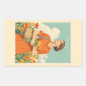 Tulpendromen in Nederland Rechthoekige Sticker (Voorkant)