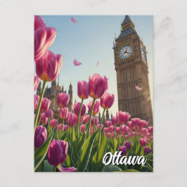 Tulpenfestival in Ottawa Canada Reizen Briefkaart