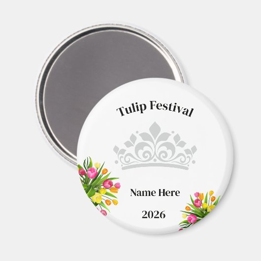 Tulpenfestival  magneet (Voorkant / Achterkant)