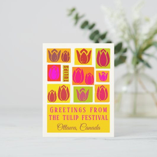 Tulpenfestival Ottawa Canada Briefkaart (Staand voorkant)