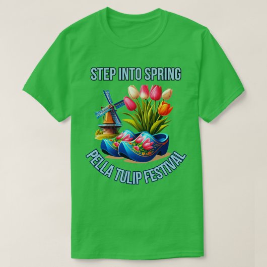 Tulpenfestival Pella Iowa T-shirt (Design voorkant)