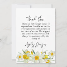 Tulpenfoto rouwkaart dankbetuiging