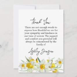 Tulpenfoto rouwkaart dankbetuiging bedankkaart
