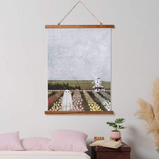 tulpengeest hangend wandkleed (Slaapkamer)