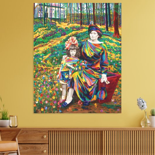 Tulpenherinneringen Canvas Afdruk (Insitu (Woonkamer))