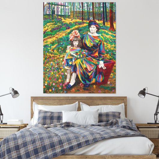Tulpenherinneringen Canvas Afdruk (Insitu (Slaapkamer))