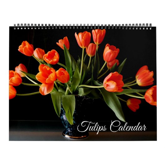Tulpenkalender in groot formaat kalender (Hoes)