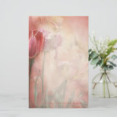 Tulpenkleuren van liefdesartikelen briefpapier (Staand voorkant)