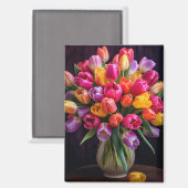 Tulpenmagneet   magneet (Voorkant / Achterkant)
