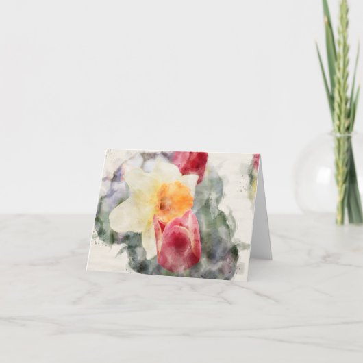 Tulpennarcis Bedankkaart (Voorkant)