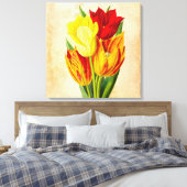 Tulpenoliesschilderij Canvas Afdruk (Insitu (Slaapkamer))