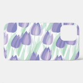Tulpenontwerp: bleke violette bloemen. Case-Mate iPhone case (Achterkant (horizontaal))