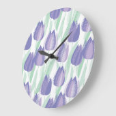 Tulpenontwerp: bleke violette bloemen. grote klok (Hoek)