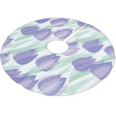 Tulpenontwerp: bleke violette bloemen. kerstboom rok (Gekanteld)