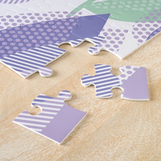 Tulpenontwerp: bleke violette bloemen. legpuzzel (Zijkant)