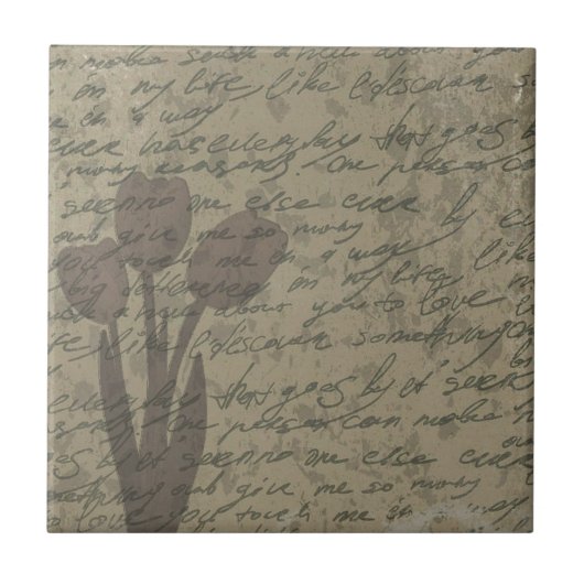 tulpenontwerp tegeltje (Voorkant)