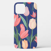 Tulpenpatroon. Case-Mate iPhone Case (Achterkant)