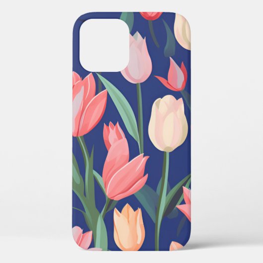 Tulpenpatroon. Case-Mate iPhone Case (Achterkant)