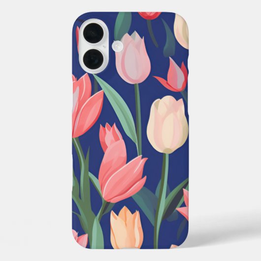 Tulpenpatroon. Case-Mate iPhone Case (Achterkant)