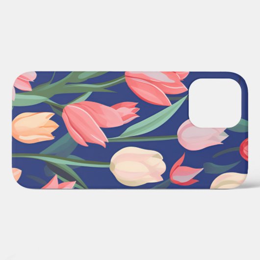 Tulpenpatroon. Case-Mate iPhone Case (Achterkant (horizontaal))